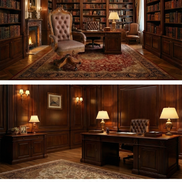 U.P. HANDICRAFTS FURNITURE Luxury Office Chair 4