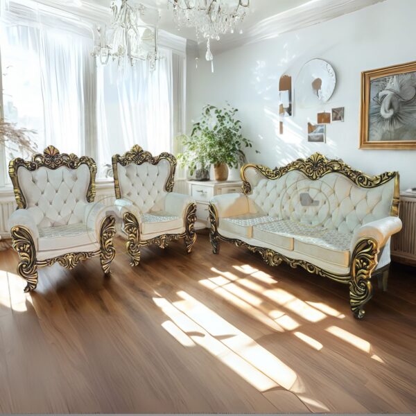 Wood 5 Seater Sofa Set Yogorw