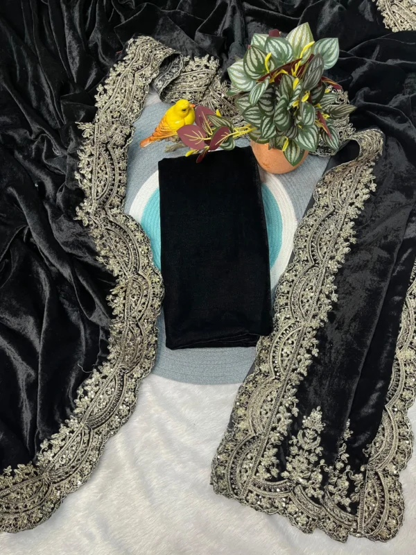 Beautiful Designer Winter Special Saree Presenting