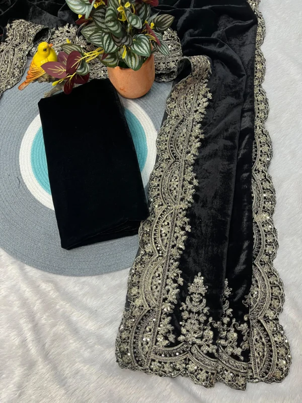 Beautiful Designer Winter Special Saree Presenting