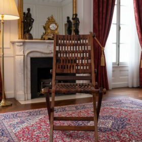 Classic Handcrafted Wooden Chair in Royal Interior