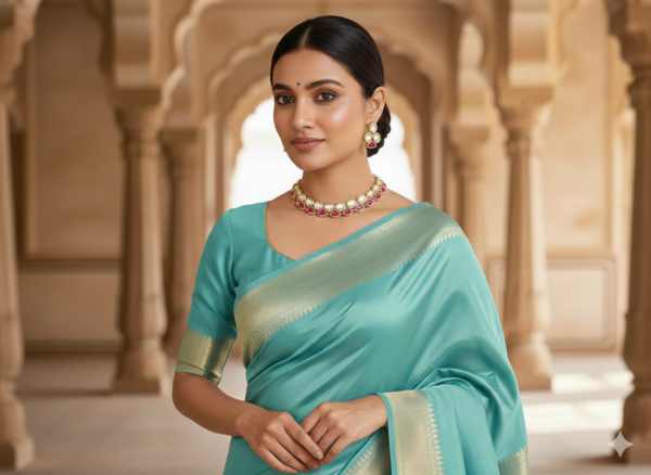 Classic Royal Pink Stone Kundan Gold Plated Necklace