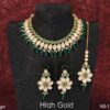 Royal Kundan Gold Plated Choker Set with Earrings & Tikka