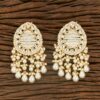 Traditional Gold Plated Pearl Jaal Earrings-003
