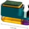 3-in-1 Kitchen Sink Soap Dispenser and Sponge Holder