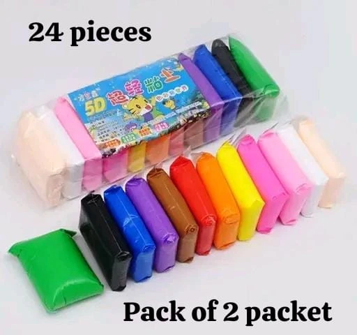 24-Piece 5D Ultra Light Modeling Clay Set