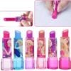 Cartoon Themed Lipstick Shaped Erasers