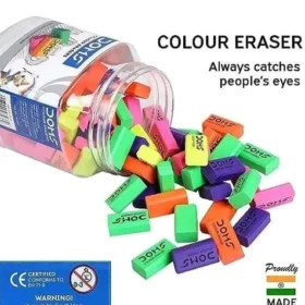 DOMS Colour Erasers Jar
