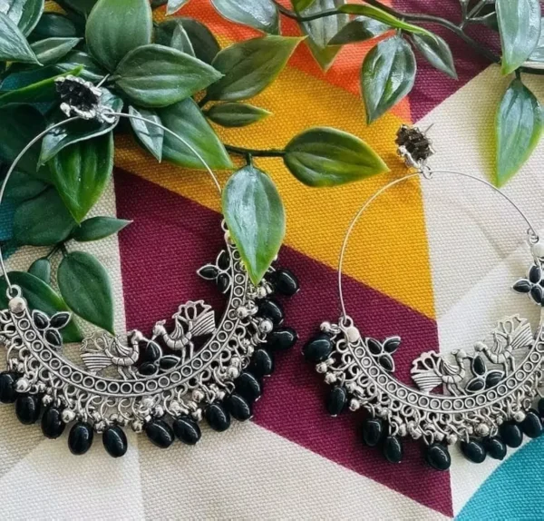 Elegant Silver Hoop Earrings