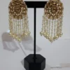 Gold Hoop Earring Collection on Black Display Stand