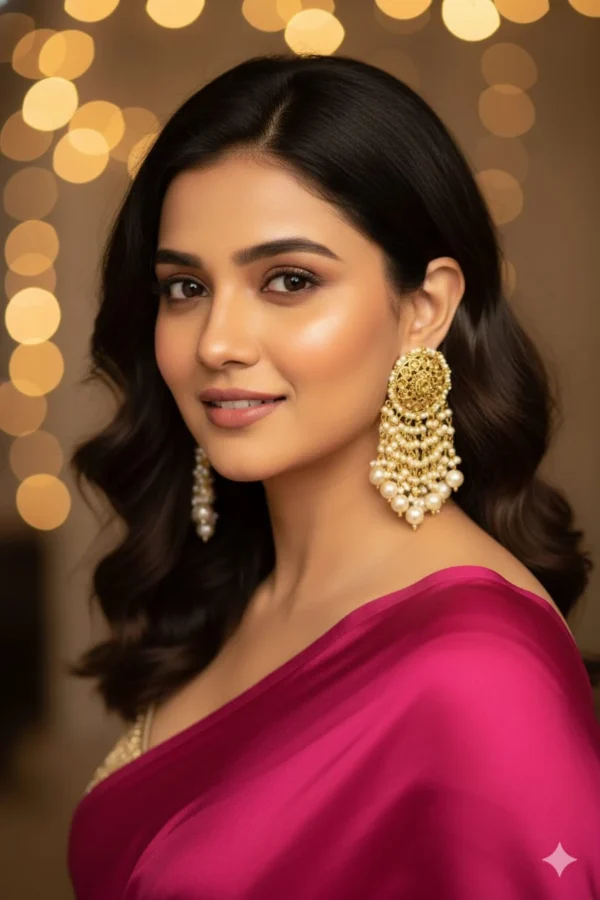 Gold Hoop Earring Collection on Black Display Stand