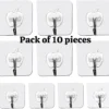 Transparent seamless Adhesive wall Hooks
