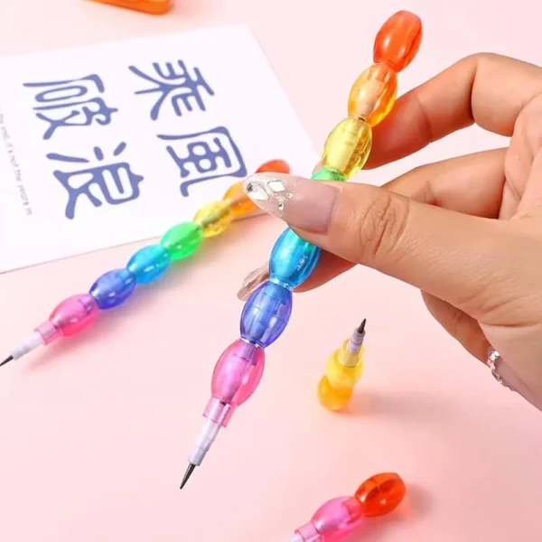 Stacking Rainbow Crayons