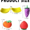 Novelty Fruit & Vegetable Shaped Erasers