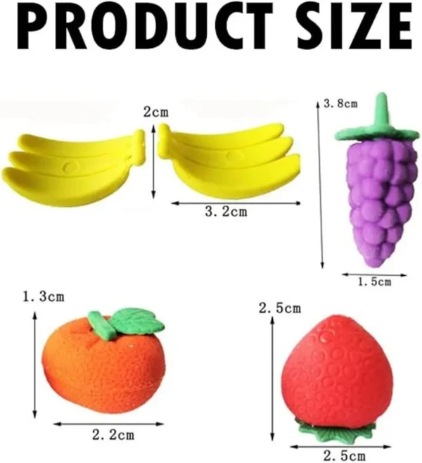 Novelty Fruit & Vegetable Shaped Erasers