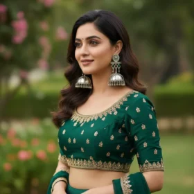 Boho Oxidised Enamel Jhumka Earrings