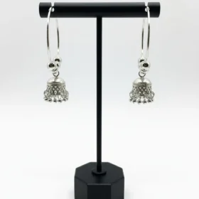 Classic Oxidized Silver Jhumkas