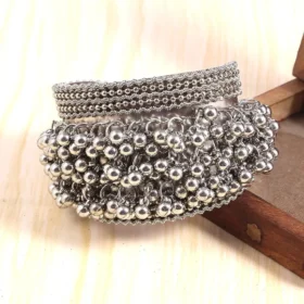 Oxidized Silver Kada