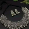 Tribal Oxidized Choker Set (silver)
