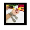 Jhumka Dangler Bangle Set (silver)