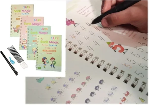 Magic Reusable Practice Book Set with Pen (Buy 1 Set Get 1 Set Free)