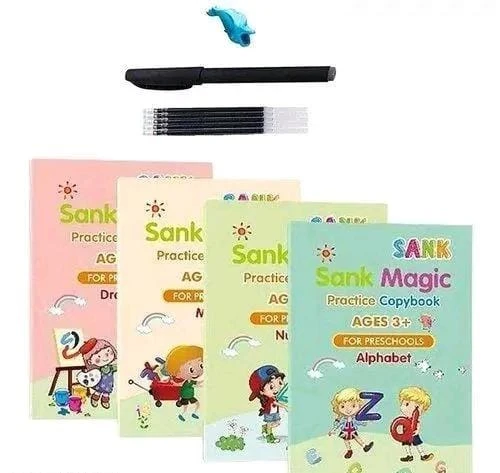 Magic Reusable Practice Book Set with Pen (Buy 1 Set Get 1 Set Free)