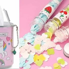 Mini Wet Wipes Dispenser with Cotton Swab Bottle (Buy 1 Get 1 Free