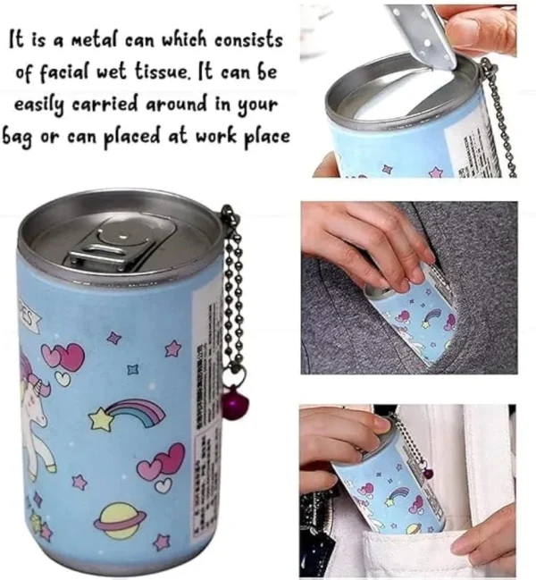 Mini Wet Wipes Dispenser with Cotton Swab Bottle (Buy 1 Get 1 Free