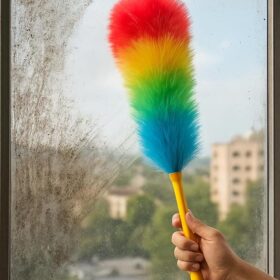Multipurpose Microfiber Feather Duster | Rainbow Static Duster Cleaning for Home, Office, Car and Bike