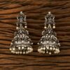 Traditional Oxidised Silver Pearl Jhumki01