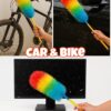 Multipurpose Microfiber Feather Duster | Rainbow Static Duster Cleaning for Home, Office, Car and Bike