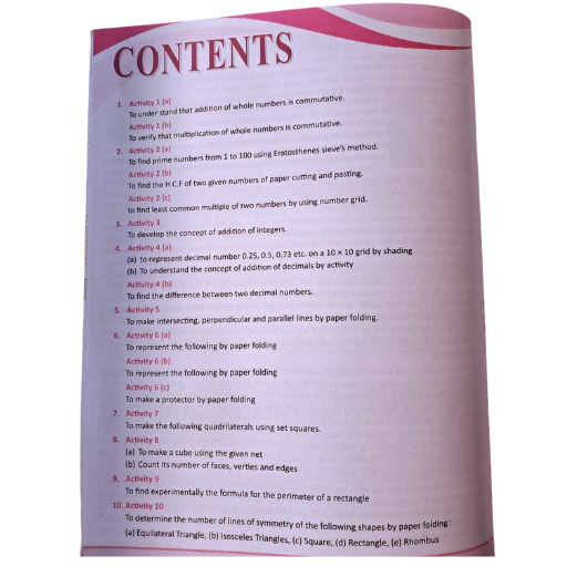 Mathematics Lab Manual Class VI