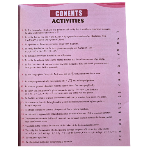 Mathematics Lab Manual Class XI