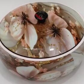 Wooden Chapati Box Floral Chapati Box