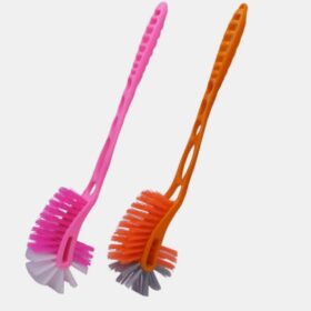 Shine Act Ultimate 2-in-1 Double Hockey Toilet Brush - High-Grip Cleaning Brush