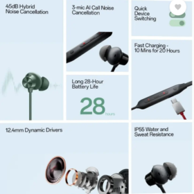 T ZED Magnet On Of Zero Seconds Working Bluetooth headphone 75 Hours Battery backup Bluetooth 1