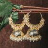 Traditional Gold Plated Pearl Cluster Jhumki