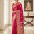 Royal Rose Pink Banarasi Art Silk Saree with Elegant Copper-Gold Zari Weaving