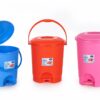 Matt Multicolor Plastic Pedal Dustbin, Grade: 1st, Size: 9/12/15 Litre