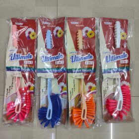 Shine Act Ultimate 2-in-1 Double Hockey Toilet Brush - High-Grip Cleaning Brush