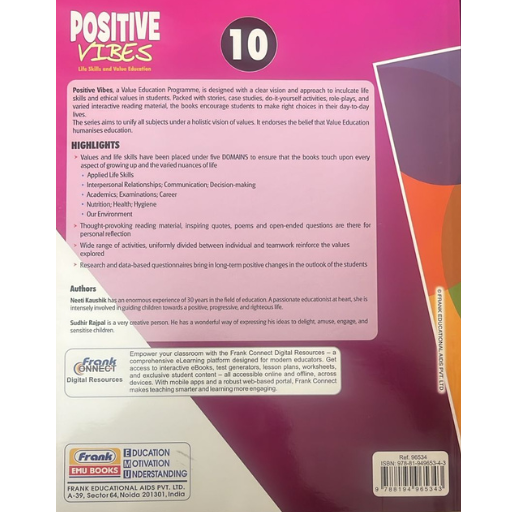 Positive Vibes Life Skills And Value Education 10